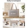 BAGSMART Tote Bag for Women, 2Pc Puffer Tote Bag Set with Zipper, Quilted Large Work Teacher Bag for Travel(Black)