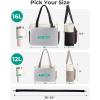 BAGSMART Tote Bag for Women Work, Puffy Travel Tote Handbag Gift for Teacher & Nurse | Medium-13″ laptop, w/ 30oz cup holder, Large-15.6″ laptop, w/ 40oz cup holder, For campus, work, travel, everyday(D-forest Green)