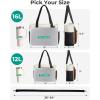 BAGSMART Tote Bag for Women Work, Puffy Travel Tote Handbag Gift for Teacher & Nurse | Medium-13″ laptop, w/ 30oz cup holder, Large-15.6″ laptop, w/ 40oz cup holder, For campus, work, travel, everyday(H-mocha Brown)