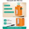 BAGSMART Vacuum Storage Bags for Travel with Rechargeable Air Pump, Portable Space Saver Bags for Travel & Home, Vacuum Compression Seal Bag for Clothing, Blanket, 18 Pack Khaki Brown(Orange)
