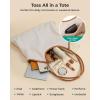BAGSMRT Corduroy Tote Bag for Women with PU Leather Handles, Casual Shoulder Bag with Zipper Handbag for Travel Work(Olive Green)