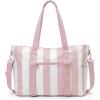 BAGSMART Large Beach Bag for Women, Oversize Tote Bag for Travel/Pool/Summer | 3-Ways to Carry, Cruise Essentials, Family Picnic, Extra-large mom bag, Sandproof, zip open, Womens summer gifts(Pink Stripe)