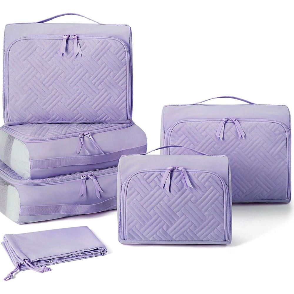 image:imageBAGSMART Packing Cubes for Suitcases 6 Set Suitcase Organizer Bags Set