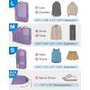 BAGSMART Compression Packing Cubes for Travel, 6 Set Packing Cubes for Carry on Suitcases, Compression Travel Cubes & Suitcase Organizer for Packing with Shoe Bag Grey(Light Beige)