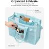 BAGSMART Mesh Beach Bag with Zipper Pocket, Large Beach Tote Bags for Women | for 40 oz Bottle, Removable Ribbon Bow, Sandproof & Washable, Cruise Essentials, for Swim, Pool, Gym, Vacation, Travel Bag(Forest Green)