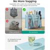 BAGSMART Mesh Beach Bag with Zipper Pocket, Large Beach Tote Bags for Women | for 40 oz Bottle, Removable Ribbon Bow, Sandproof & Washable, Cruise Essentials, for Swim, Pool, Gym, Vacation, Travel Bag(Forest Green)