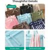 BAGSMART Mesh Beach Bag with Zipper Pocket, Large Beach Tote Bags for Women | for 40 oz Bottle, Removable Ribbon Bow, Sandproof & Washable, Cruise Essentials, for Swim, Pool, Gym, Vacation, Travel Bag(Baby Blue)