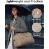 BAGSMART Weekend Bag with Shoe Bag, 32L Travel Duffle Bag with Laptop Compartment, Sports Duffel Bags Gym Bag Carry On Bag for Travel, Gym, Brown(Dark Brown)