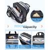BAGSMART 17.3 Inch Laptop Bag, Expandable Computer Bag Men Women, Laptop Briefcase Laptop Shoulder Bag, Work Bag Business Travel Office – Black