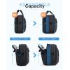 BAGSMART 17.3 Inch Laptop Bag, Expandable Computer Bag Men Women, Laptop Briefcase Laptop Shoulder Bag, Work Bag Business Travel Office – Black