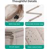 BAGSMART Cross Body Purse, Medium Crossbody Bags for Women Travel Purse, Quilted Puffer Bum Bag Handbag Wallet with Pockets(Brown)