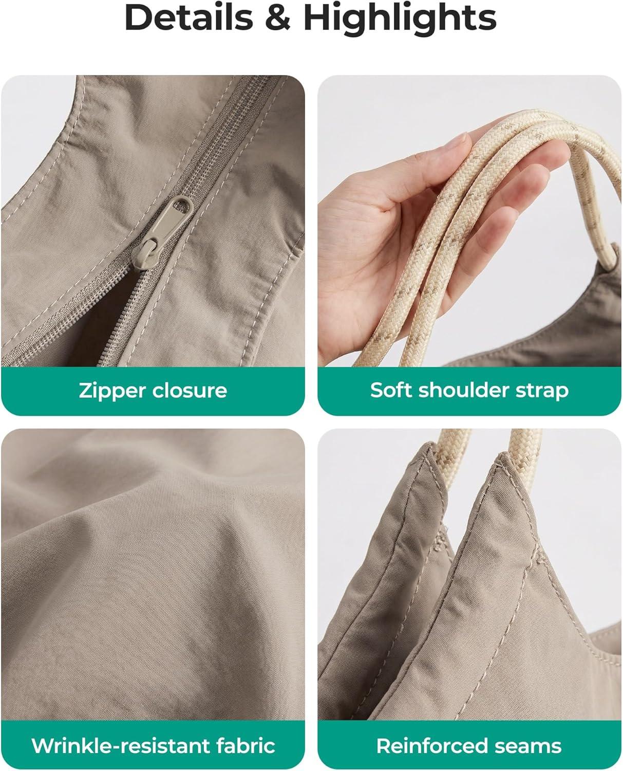 image:imageBAGSMART Beach Bags for Women Beach Tote Bag Beach Bag with Zipper Travel Tote Bag for Women Sandproof Swim Pool Bag Packable Beach Bag Beach Essentials for Travel Gym 125L Medium Tote Lightweight WaterresistantSpotted Pattern