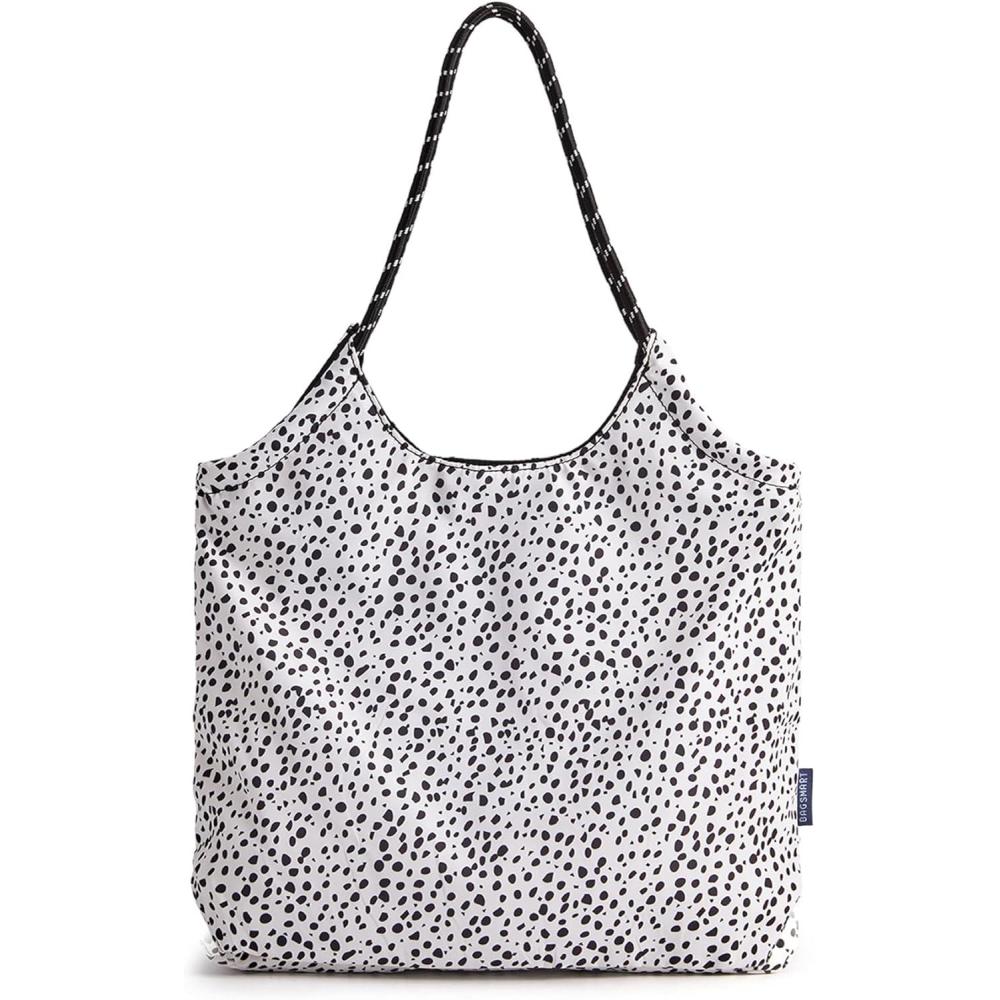 image:imageBAGSMART Beach Bags for Women Beach Tote Bag Beach Bag with Zipper Travel Tote Bag for Women Sandproof Swim Pool Bag Packable Beach Bag Beach Essentials for Travel Gym 125L Medium Tote Lightweight WaterresistantSpotted Pattern