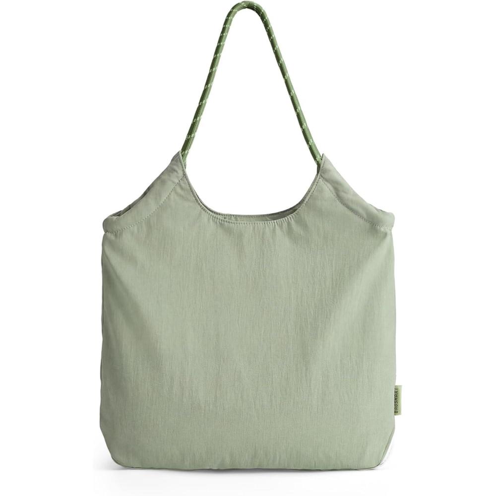 image:imageBAGSMART Beach Bags for Women Beach Tote Bag Beach Bag with Zipper Travel Tote Bag for Women Sandproof Swim Pool Bag Packable Beach Bag Beach Essentials for Travel Gym 125L Medium Tote Lightweight WaterresistantForest Green