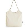 BAGSMART Beach Bags for Women, Beach Tote Bag Beach Bag with Zipper Travel Tote Bag for Women Sandproof Swim Pool Bag | Packable Beach Bag, Beach Essentials, for Travel, Gym, 12.5L Medium Tote, Lightweight, Water-resistant(Light Beige)