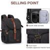 BAGSMART Camera Backpack, DSLR Camera Bag Backpacks for Photographers, Waterproof Anti-Theft Photography Backpack with 15 Inch Laptop Compartment & Tripod Holder, Ivory White(B-black[single Buckle])