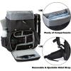 BAGSMART Camera Backpack, DSLR Camera Bag Backpacks for Photographers, Waterproof Anti-Theft Photography Backpack with 15 Inch Laptop Compartment & Tripod Holder, Ivory White(E-black[double Buckle])