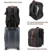 BAGSMART Camera Backpack, DSLR Camera Bag Backpacks for Photographers, Waterproof Anti-Theft Photography Backpack with 15 Inch Laptop Compartment & Tripod Holder, Ivory White(B-black[single Buckle])