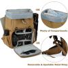 BAGSMART Camera Backpack, DSLR Camera Bag Backpacks for Photographers, Waterproof Anti-Theft Photography Backpack with 15 Inch Laptop Compartment & Tripod Holder, Ivory White(G-khaki[double Buckle])