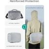 BAGSMART Camera Sling Bag, Small Camera Bags for Photographers with Tripod Holder, Waterproof DSLR/SLR/Mirrorless Camera Bags Crossbody with Rain Cover, Compatible with Canon Sony Nikon, Beige(Gray)