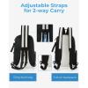 BAGSMART Small Camera Sling Bag, DSLR/SLR Camera Bag Fits 11″ Tablet, Camera Shoulder Bag for Photographers With Tripod Holder