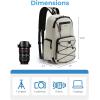 BAGSMART Small Camera Sling Bag, DSLR/SLR Camera Bag Fits 11″ Tablet, Camera Shoulder Bag for Photographers With Tripod Holder