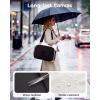 BAGSMART Canvas Tote Bag for Women, Work Tote Bag with Zipper, Crossbody Handbag for Travel Teacher Nurse(Deep Blue)