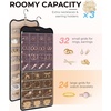 BAGSMART Hanging Jewelry Organizer, Travel Jewelry Holder with 56 Zipper Pockets for Closet or Wall, Large Jewelry Storage, Black